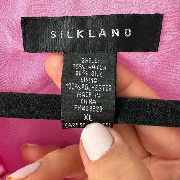 Vintage Y2K Silk Blend Crushed Velvet Top - Picture 4 of 8